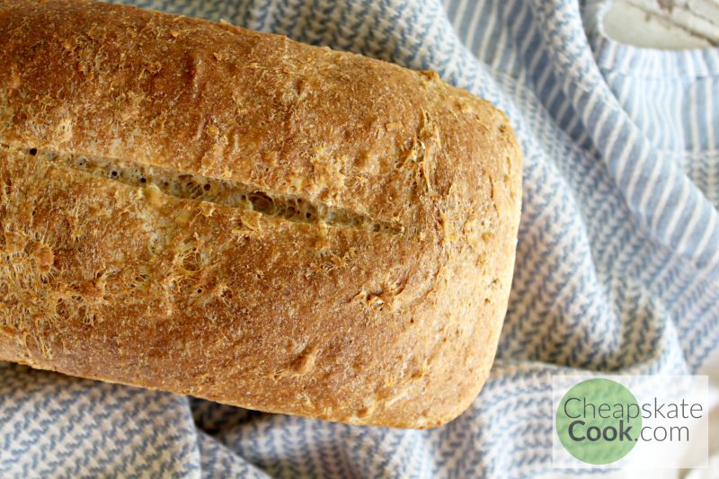 Easiest Bread Ever - from Cheapskate Cook