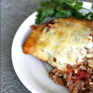 Cheesy Lentil Pie from CheapskateCook.com