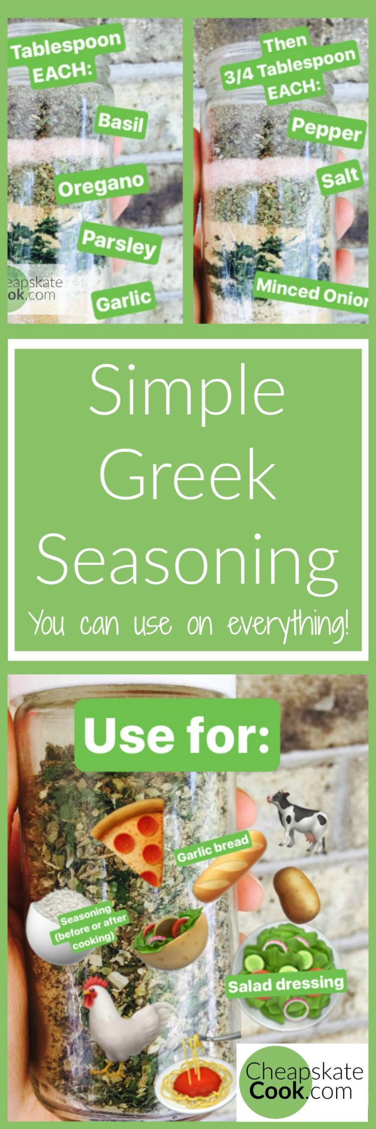 The Best Homemade Greek Seasoning Mix Ever! - Ally's Cooking