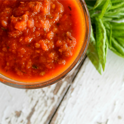 Easy, Frugal Slow Cooker Marinara Sauce - You can use this with fresh or canned tomatoes, fresh or dried onion, etc. Use what you have; use what you like. From CheapskateCook.com