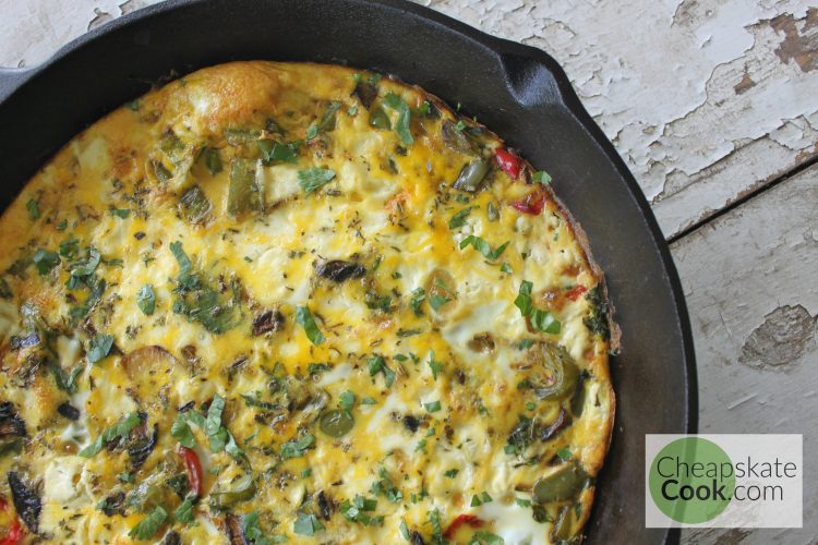 This easy frittata takes about 10 minutes to assemble
