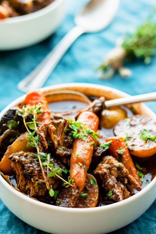 Frugal Holiday Dish - Slow Cooker Beef Bourguignon