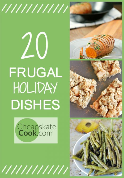 20 Frugal Side Dishes - Inexpensive, seasonal, real-food based dishes to feed a crowd, bring a side dish to share, or use up leftovers. Many of them are gluten-free, dairy-free, vegan, egg-free, and paleo. From CheapskateCook.com