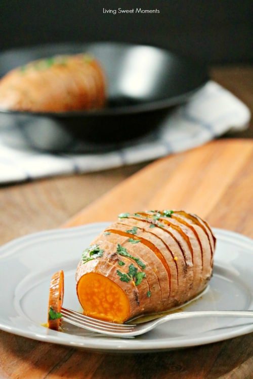 Frugal Holiday Dish - Hasselback Sweet Potatoes