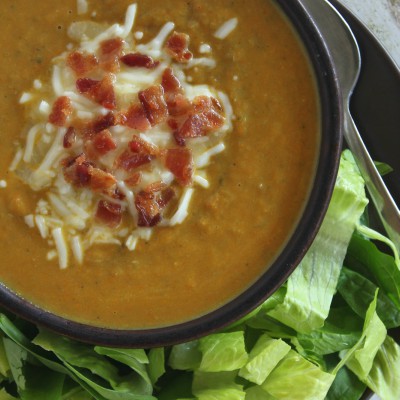 Don't toss those potato peels! Try this easy, frugal Potato Peel Soup made with real food and ready in 30 minutes. Gluten-free, Dairy-free, and vegan options. From CheapskateCook.com