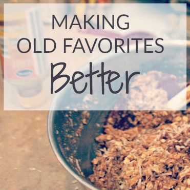 Making Old Favorites Better: How to Substitute for Frugal, Real Food Ingredients. As my family transitioned to real food, we swapped many ingredients for baking with healthier substitutes. Here are some tips I’ve found extremely valuable. From CheapskateCook.com