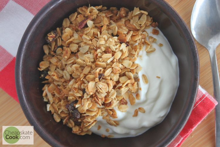 Granola in a bowl