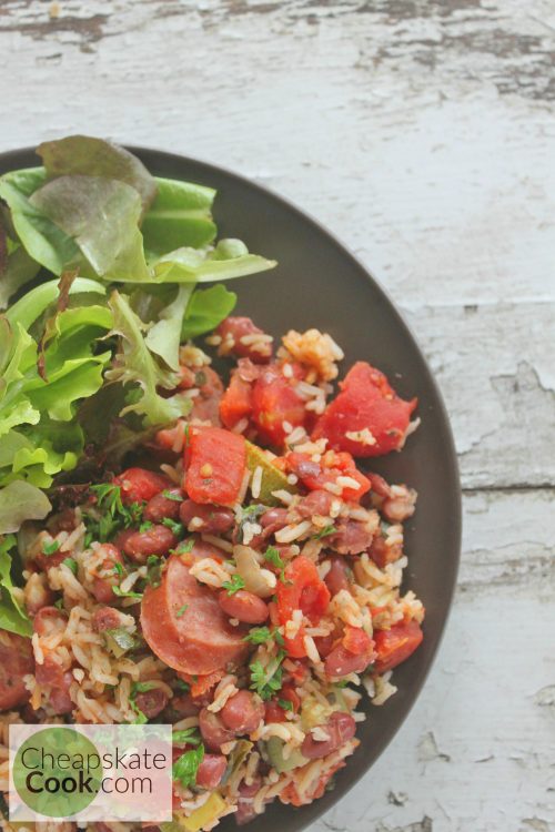 Cajun sausage beans and rice