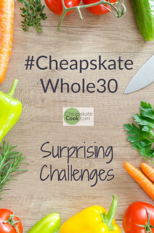 If you're trying to save money and do a Whole30 or any kind of gut healing, here is our family experience and biggest takeaway after the first 10 days of eating paleo on a budget! #cheapskatewhole30. From CheapskateCook.com.