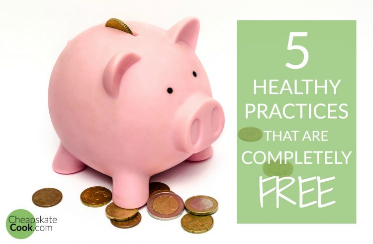 5 Healthy Practices that are Completely Free - When you're trying to save money and eat healthy, your resources are precious, and the tools you use are key. Over the years, I've learned how to choose free healthy practices that take care of both my body and my mind. From CheapskateCook.com