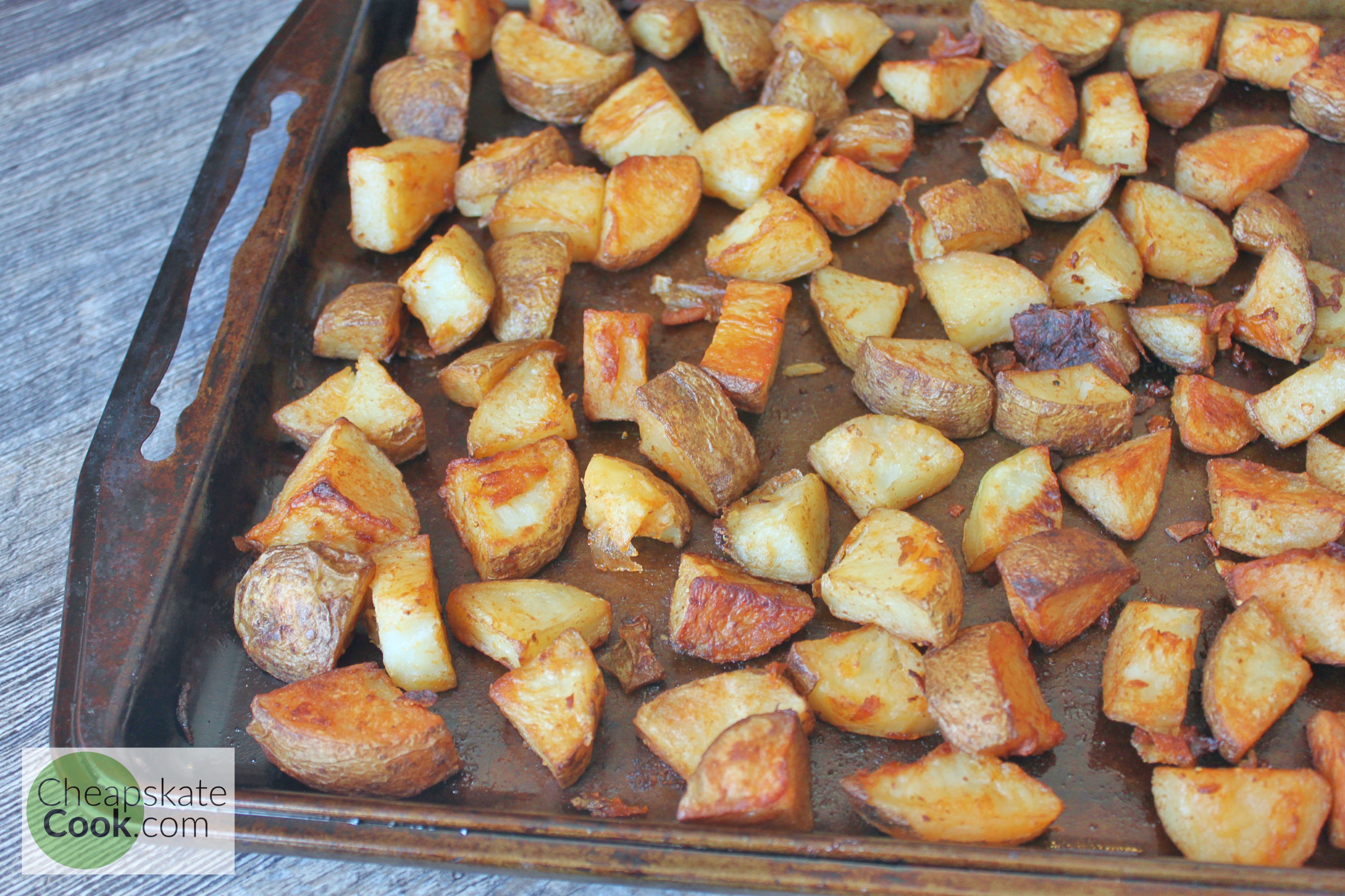 home fries on a pan