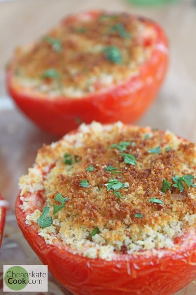 Stuffed tomatoes without the cheese