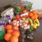 This week ended up being a vegetarian Real Food grocery run. Mostly produce, eggs, and dairy products were either on markdown or were on sale with coupons. From CheapskateCook.com