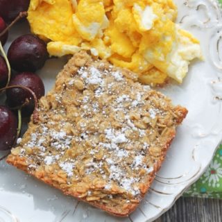 An easy, one-bowl Baked Oatmeal laced with sneaky veggies for picky eaters and extra breakfast goodness. Naturally-sweetened, gluten-free, dairy-free, oil-free, NO weird ingredients, with an egg-free/vegan variation!