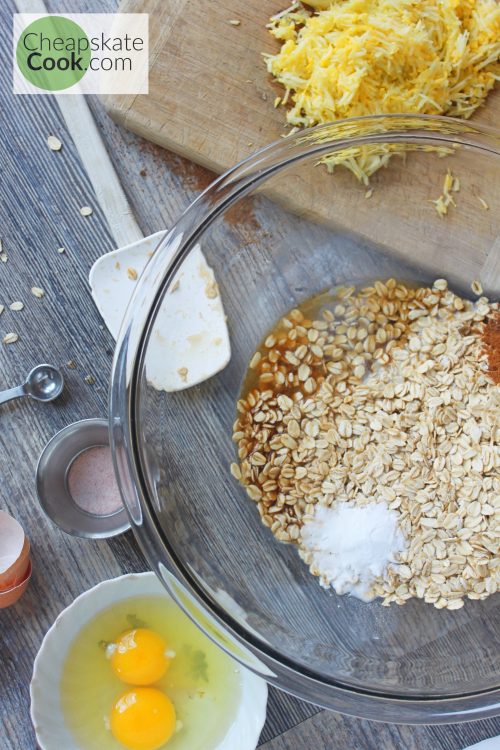 Squash baked oatmeal ingredients