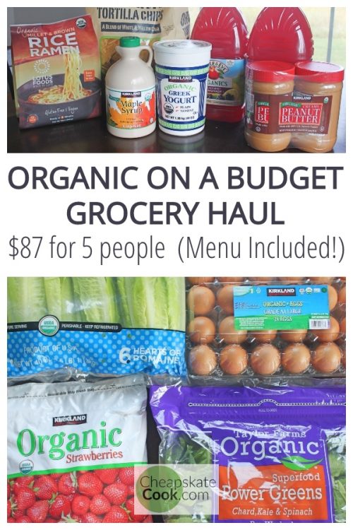 Organic on a budget grocery haul