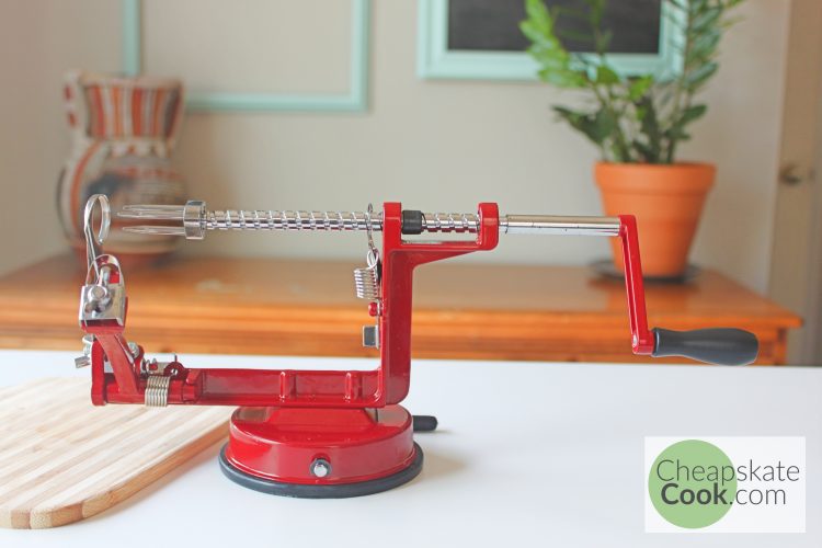 apple peeler, slicer, and corer