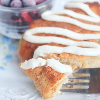 Close up of Cinnamon roll french toast