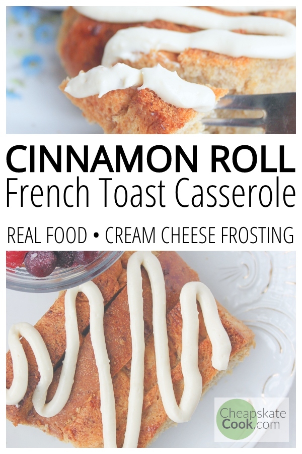 Cinnamon roll french toast pin graphic