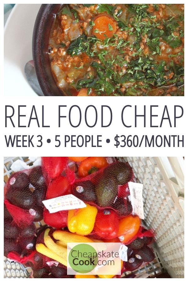 Real Food Cheap week 3 Pin