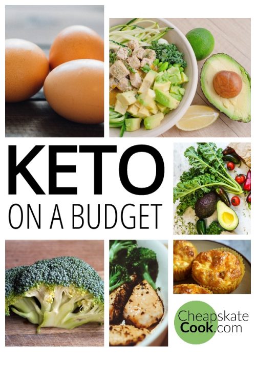 keto on a budget pin graphic