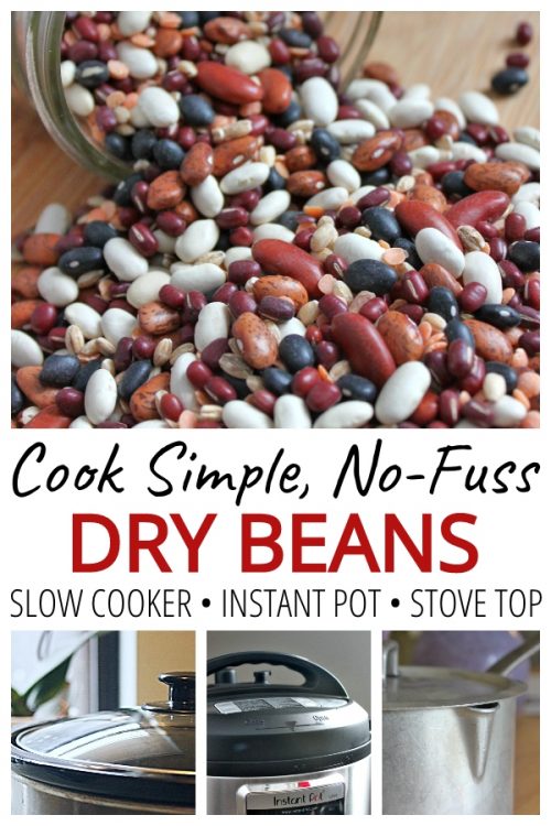 cook simple dry beans pin graphic