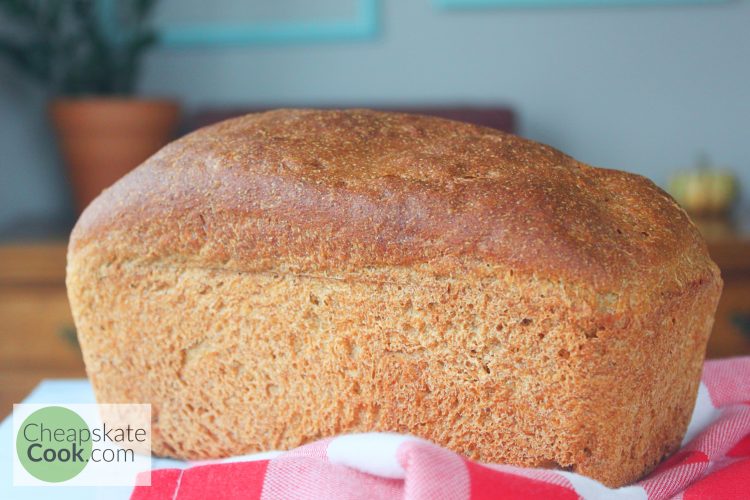 non-crumbly whole wheat sandwich bread (sourdough version!)