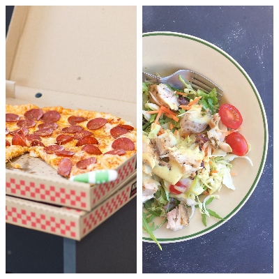 pizza vs. salad