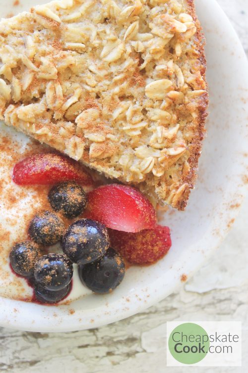 real food clean eating baked oatmeal