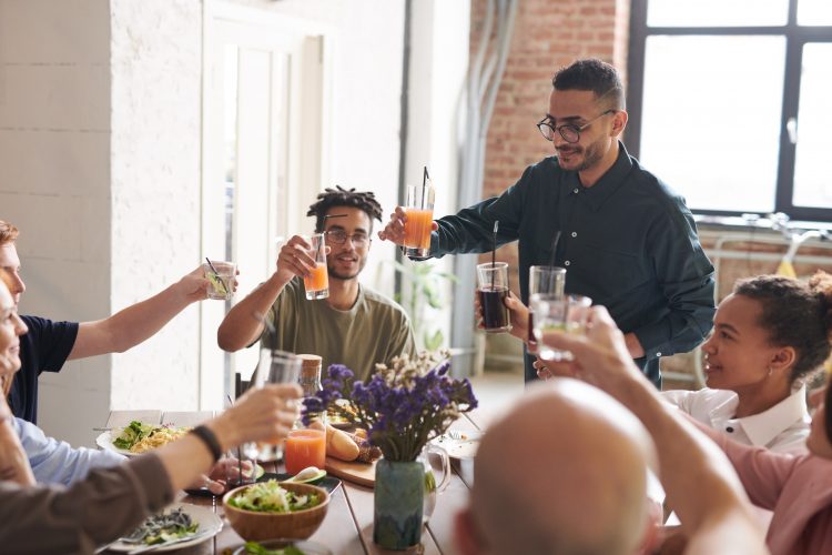 Thanksgiving dinner with friends