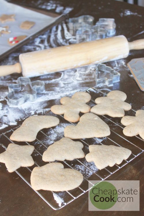 Dairy-free sugar cookies baked