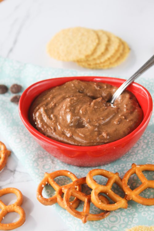 Valentines Day chocolate dessert hummus