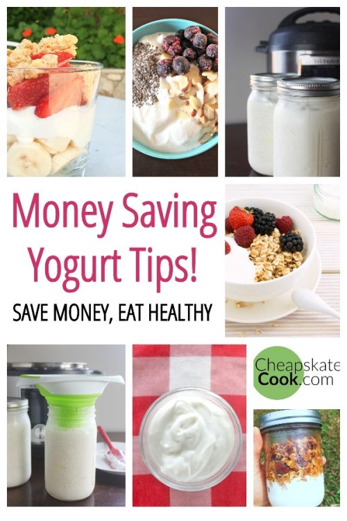 save money eat healthy with yogurt pingraphic