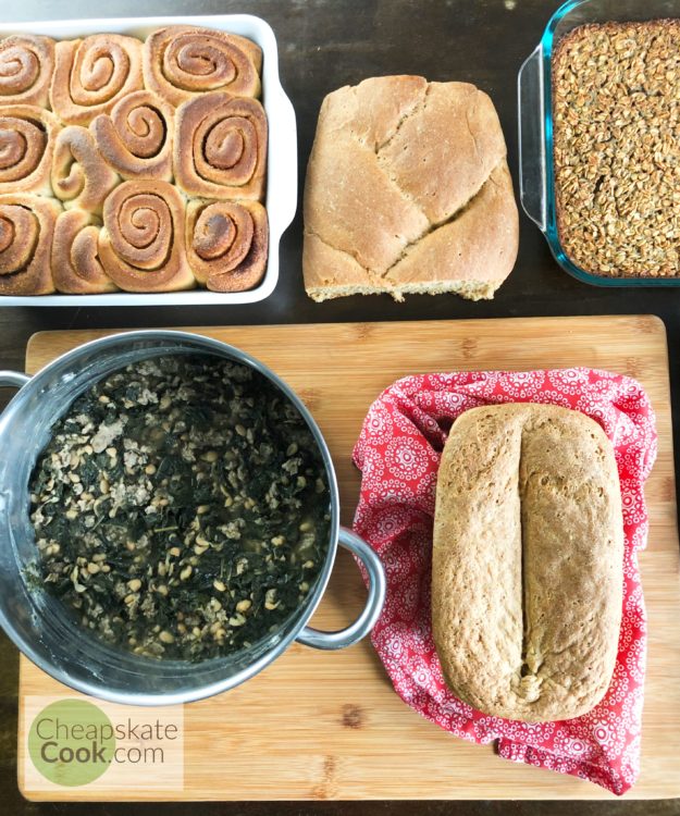 budget-friendly baking day meal prep  flat lay 1