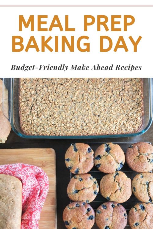 budget-friendly baking day meal prep pingraphic