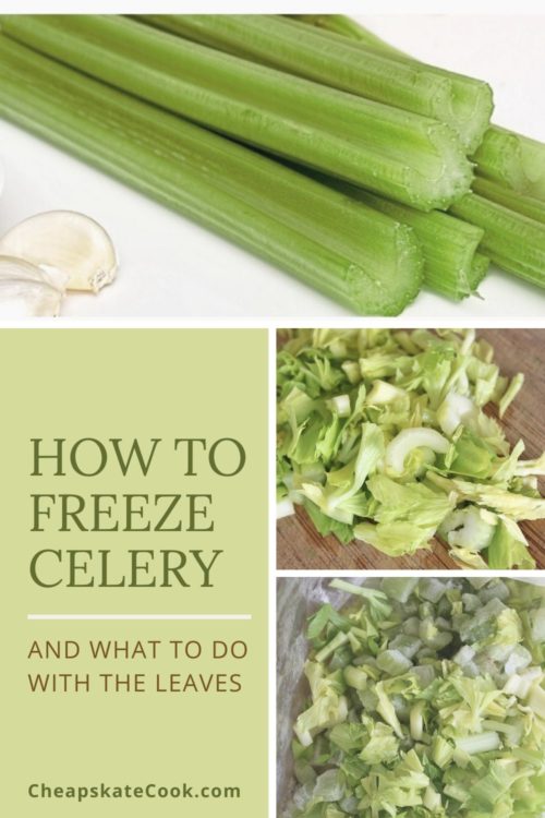 how to freeze celery and what to do with celery leaves pin