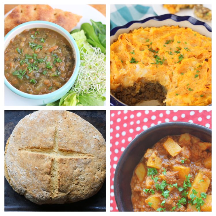 real food pantry meals collage