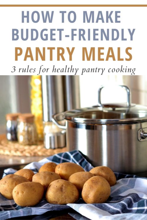 how to make pantry meals pin