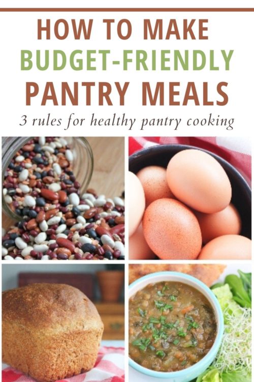 how to make pantry meals pin
