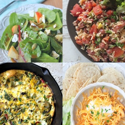 meatless meals collage