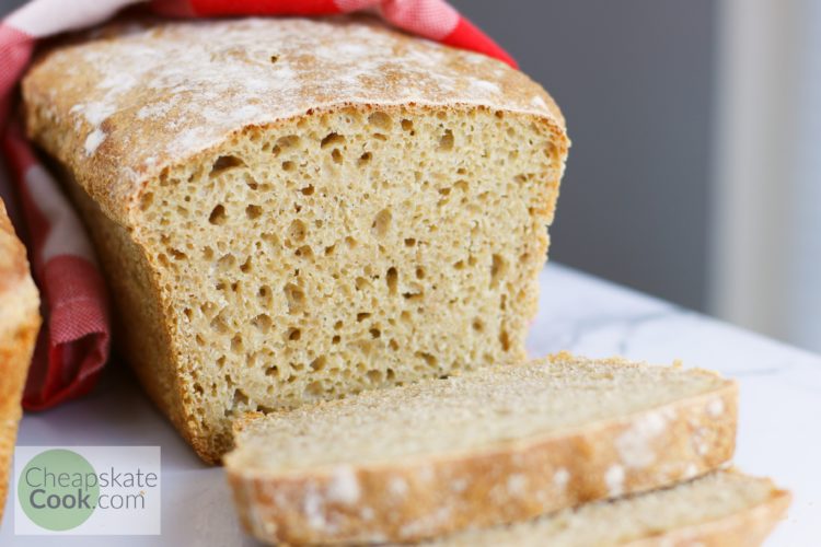 sourdough sandwich bread sliced