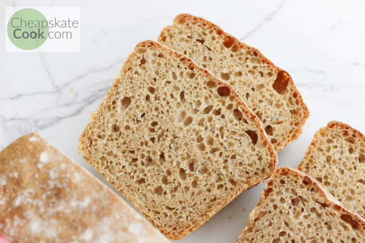 sourdough sandwich bread slices