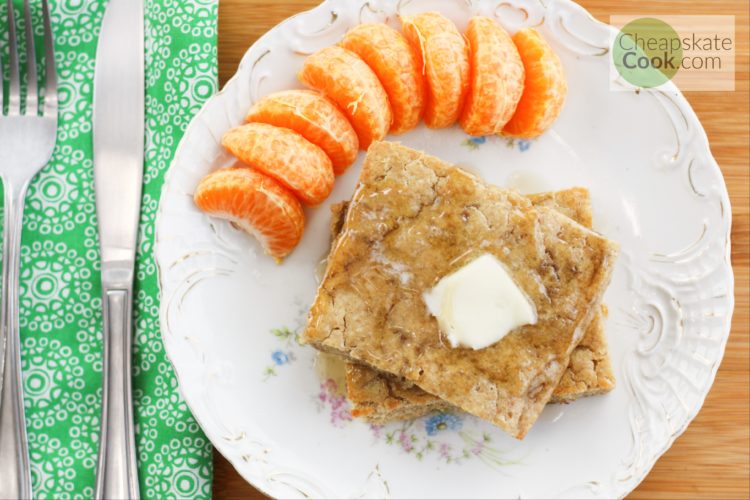 sheet pan sourdough pancakes