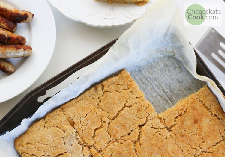 sheet pan sourdough pancakes