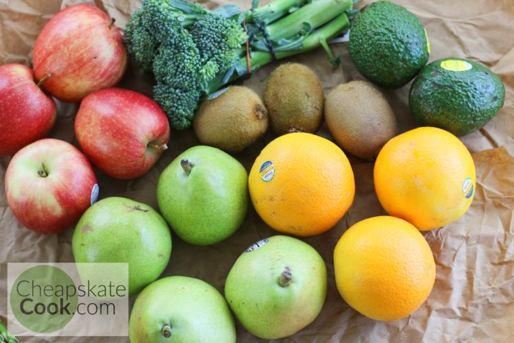 Organic fruits & veggies