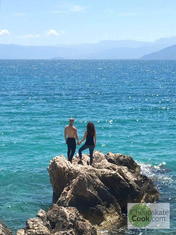 chris and steph in greece