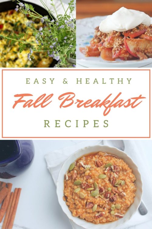 Fall breakfast ideas pin