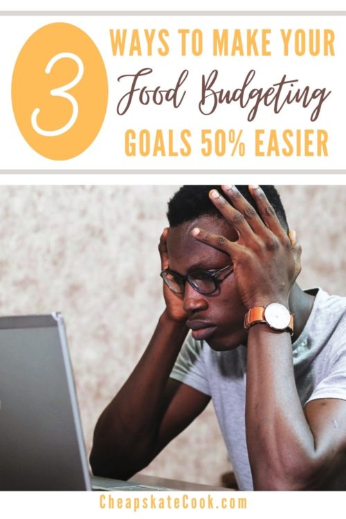 pin image for food budgeting goals