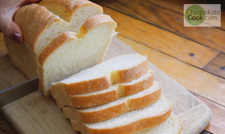 sandwich bread made with easy bread recipe