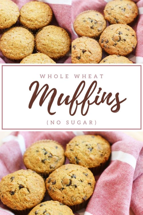 Whole wheat muffins recipe pin